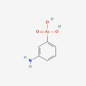 molecular formula C6H8AsNO3 B1605560 (3-Aminophenyl)arsonic acid CAS No. 2038-72-4