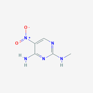 molecular formula C5H7N5O2 B1605567 N2-甲基-5-硝基嘧啶-2,4-二胺 CAS No. 5096-83-3