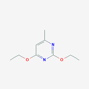 molecular formula C9H14N2O2 B1605569 2,4-Diethoxy-6-methylpyrimidine CAS No. 55816-92-7