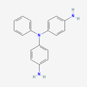 molecular formula C18H17N3 B1605585 1,4-Benzenediamine, N-(4-aminophenyl)-N-phenyl- CAS No. 4117-90-2