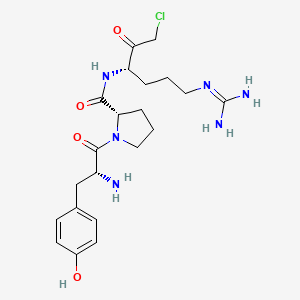 B1605600 Tyrosyl-prolyl-arginyl chloromethyl ketone CAS No. 98833-79-5