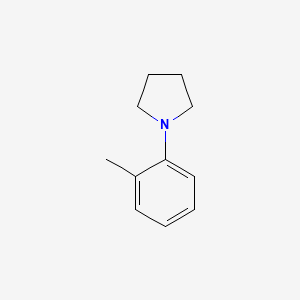 molecular formula C11H15N B1605609 N-(2-Methylphenyl)pyrrolidine CAS No. 41378-30-7
