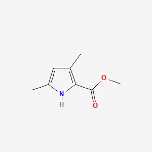 molecular formula C8H11NO2 B1605610 2,4-Dimethyl-1H-pyrrole-5-carboxylic acid methyl ester CAS No. 74999-36-3