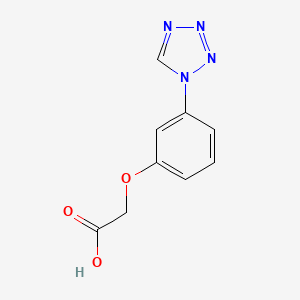 molecular formula C9H8N4O3 B1605613 [3-(1H-四唑-1-基)苯氧基]乙酸 CAS No. 462067-31-8