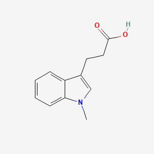 molecular formula C12H13NO2 B1605619 3-(1-甲基-1H-吲哚-3-基)丙酸 CAS No. 7479-20-1