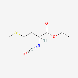 molecular formula C8H13NO3S B1605624 Ethyl 2-isocyanato-4-(methylthio)butyrate CAS No. 52632-06-1