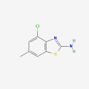 molecular formula C8H7ClN2S B1605625 4-氯-6-甲基-1,3-苯并噻唑-2-胺 CAS No. 383131-41-7