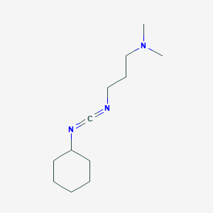 molecular formula C12H23N3 B1605629 3-(cyclohexyliminomethylideneamino)-N,N-dimethylpropan-1-amine CAS No. 59457-43-1