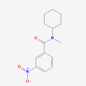 molecular formula C14H18N2O3 B1605630 N-cyclohexyl-N-methyl-3-nitrobenzamide CAS No. 32019-76-4