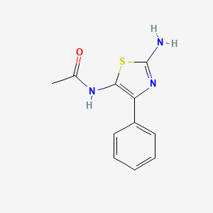 molecular formula C11H11N3OS B1605648 N-(2-氨基-4-苯基-1,3-噻唑-5-基)乙酰胺 CAS No. 54167-89-4