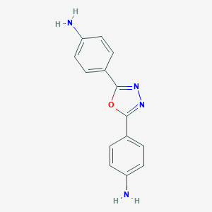 molecular formula C14H12N4O B160568 4,4'-(1,3,4-恶二唑-2,5-二基)二苯胺 CAS No. 2425-95-8