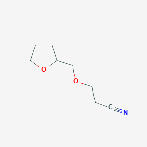 molecular formula C8H13NO2 B1605691 3-(氧杂环丁烷-2-基甲氧基)丙腈 CAS No. 5338-10-3