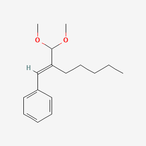B1605725 (2-(Dimethoxymethyl)-1-heptenyl)benzene CAS No. 91-87-2