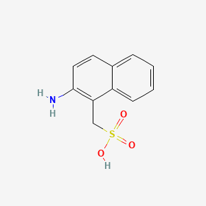 B1605729 1-Naphthalenemethanesulfonic acid, 2-amino- CAS No. 85-09-6