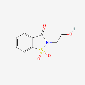 molecular formula C9H9NO4S B1605754 2-(2-羟乙基)-1,2-苯并异噻唑-3(2H)-酮-1,1-二氧化物 CAS No. 6343-81-3
