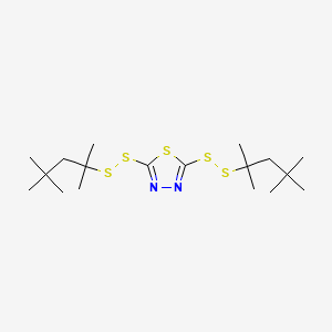 B1605764 2,5-Bis((1,1,3,3-tetramethylbutyl)dithio)-1,3,4-thiadiazole CAS No. 19878-61-6