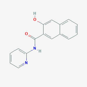 molecular formula C16H12N2O2 B1605766 3-羟基-正吡啶-2-基-2-萘酰胺 CAS No. 24445-26-9