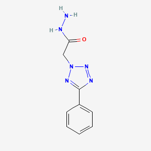 molecular formula C9H10N6O B1605774 2-(5-苯基-2H-四唑-2-基)乙酰肼 CAS No. 67037-01-8