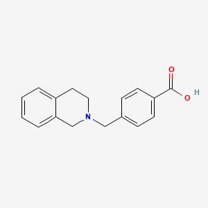 molecular formula C17H17NO2 B1605776 4-(3,4-Dihydro-2(1H)-isoquinolinylmethyl)benzoic acid CAS No. 333357-96-3