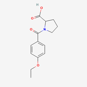 molecular formula C14H17NO4 B1605787 1-(4-Ethoxybenzoyl)pyrrolidine-2-carboxylic acid CAS No. 436811-16-4