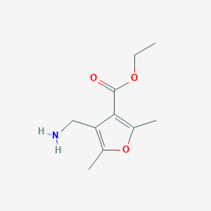 B1605788 Ethyl 4-(aminomethyl)-2,5-dimethylfuran-3-carboxylate CAS No. 883544-97-6