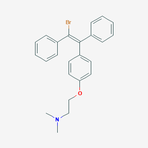 molecular formula C₂₄H₂₄BrNO B016058 反式-(E)-1-溴-2-[4-[2-(二甲氨基)乙氧基]苯基]-1,2-二苯基乙烯 CAS No. 19118-19-5