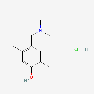 B1605814 Phenol, 4-[(dimethylamino)methyl]-2,5-dimethyl-, hydrochloride CAS No. 42372-00-9