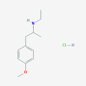 molecular formula C12H20ClNO B160583 N-Ethyl-p-methoxy-alpha-methylphenethylamine hydrochloride CAS No. 93963-24-7