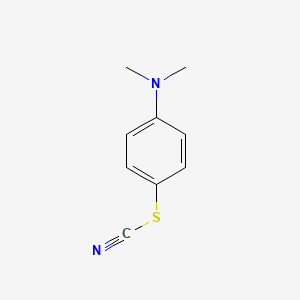 molecular formula C9H10N2S B1605833 硫代氰酸，4-(二甲氨基)苯酯 CAS No. 7152-80-9