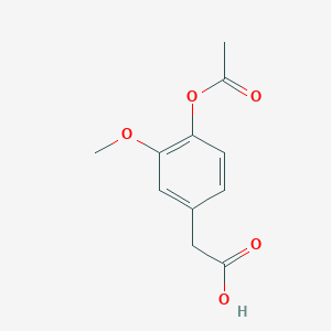 molecular formula C11H12O5 B1605841 [4-(乙酰氧基)-3-甲氧苯基]乙酸 CAS No. 5447-38-1