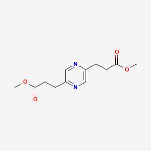 Dimethyl 3,3'-(pyrazine-2,5-diyl)dipropanoate