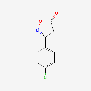 molecular formula C9H6ClNO2 B1605855 3-(4-Chlorophenyl)isoxazol-5(4H)-one CAS No. 25755-85-5