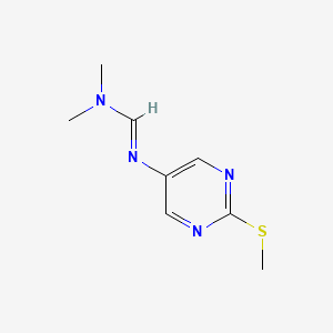 N,N-Dimethyl-N'-(2-(methylthio)pyrimidin-5-yl)formimidamide