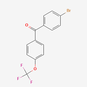 molecular formula C14H8BrF3O2 B1605857 (4-Bromophenyl)(4-(trifluoromethoxy)phenyl)methanone CAS No. 34367-36-7