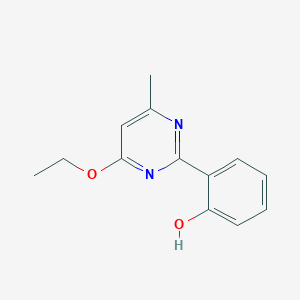 molecular formula C13H14N2O2 B1605871 2-(4-Ethoxy-6-methyl-2-pyrimidinyl)phenol CAS No. 300358-33-2