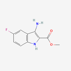 molecular formula C10H9FN2O2 B1605872 methyl 3-amino-5-fluoro-1H-indole-2-carboxylate CAS No. 436088-83-4