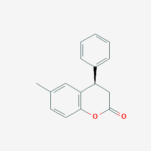 molecular formula C16H14O2 B1605878 (4r)-6-Methyl-4-phenylchroman-2-one CAS No. 827007-19-2