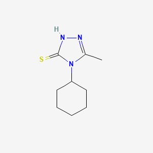 molecular formula C9H15N3S B1605880 4-环己基-5-甲基-4H-1,2,4-三唑-3-硫醇 CAS No. 38942-56-2