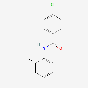 molecular formula C14H12ClNO B1605883 4-chloro-N-(2-methylphenyl)benzamide CAS No. 2447-94-1