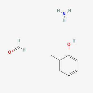 molecular formula C8H13NO2 B1605898 Formaldehyde, polymer with ammonia and 2-methylphenol CAS No. 68003-26-9