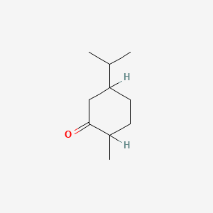 molecular formula C10H18O B1605911 Cyclohexanone, 2-methyl-5-(1-methylethyl)- CAS No. 59471-80-6