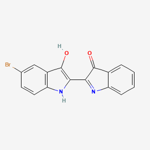 molecular formula C16H9BrN2O2 B1605913 3H-Indol-3-one, 5-bromo-2-(1,3-dihydro-3-oxo-2H-indol-2-ylidene)-1,2-dihydro- CAS No. 6492-73-5