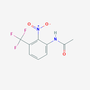 molecular formula C9H7F3N2O3 B1605925 N-(2-Nitro-3-(trifluoromethyl)phenyl)acetamide CAS No. 387-19-9
