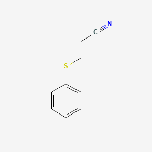 molecular formula C9H9NS B1605932 3-(Phenylthio)propanenitrile CAS No. 3055-87-6