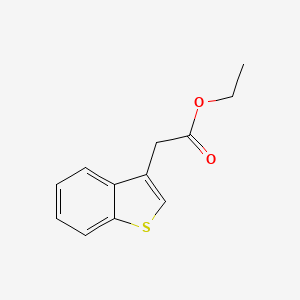 molecular formula C12H12O2S B1605935 Ethyl 2-(1-benzothiophen-3-yl)acetate CAS No. 7597-68-4