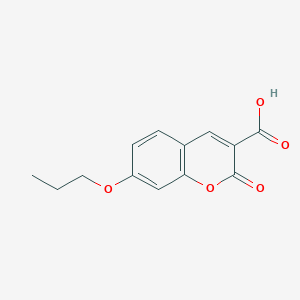 molecular formula C18H20N6O B1605950 2-Oxo-7-propoxy-2H-chromene-3-carboxylic acid CAS No. 6093-74-9