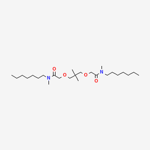 molecular formula C25H50N2O4 B1605953 N-heptyl-2-[3-[2-[heptyl(methyl)amino]-2-oxoethoxy]-2,2-dimethylpropoxy]-N-methylacetamide CAS No. 58821-96-8
