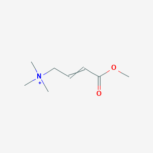 molecular formula C8H16NO2+ B1605963 2-Buten-1-aminium, 4-methoxy-N,N,N-trimethyl-4-oxo- CAS No. 51314-34-2