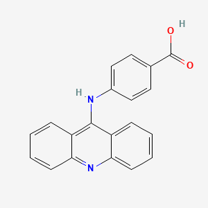 molecular formula C20H14N2O2 B1605966 BENZOIC ACID, p-(9-ACRIDINYLAMINO)- CAS No. 64894-83-3