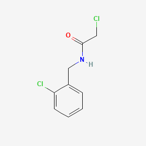 molecular formula C9H9Cl2NO B1605986 2-chloro-N-(2-chlorobenzyl)acetamide CAS No. 70289-13-3